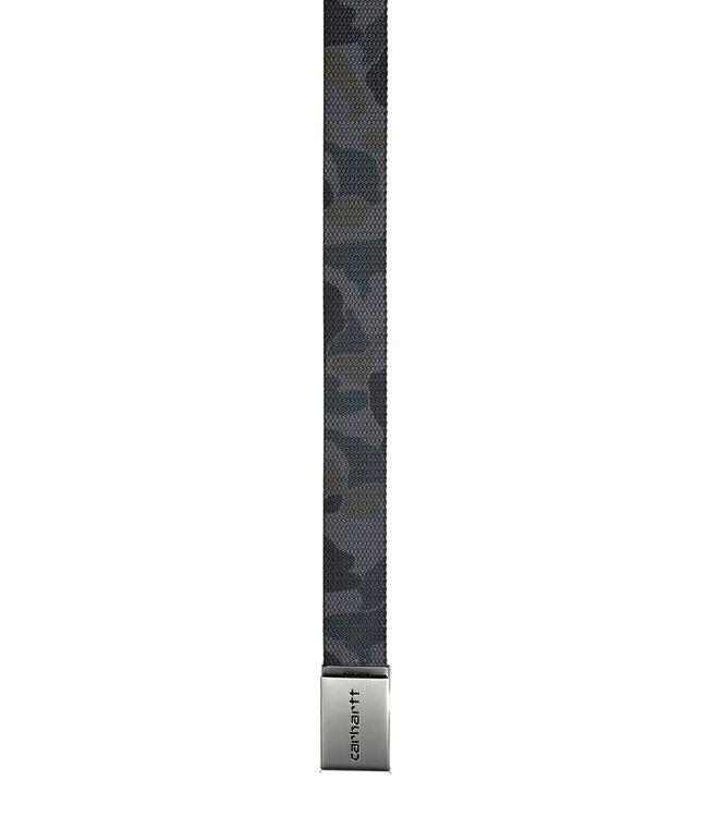 CARHARTT WIP Clip Belt Chrome - Camo Duck, Grey
