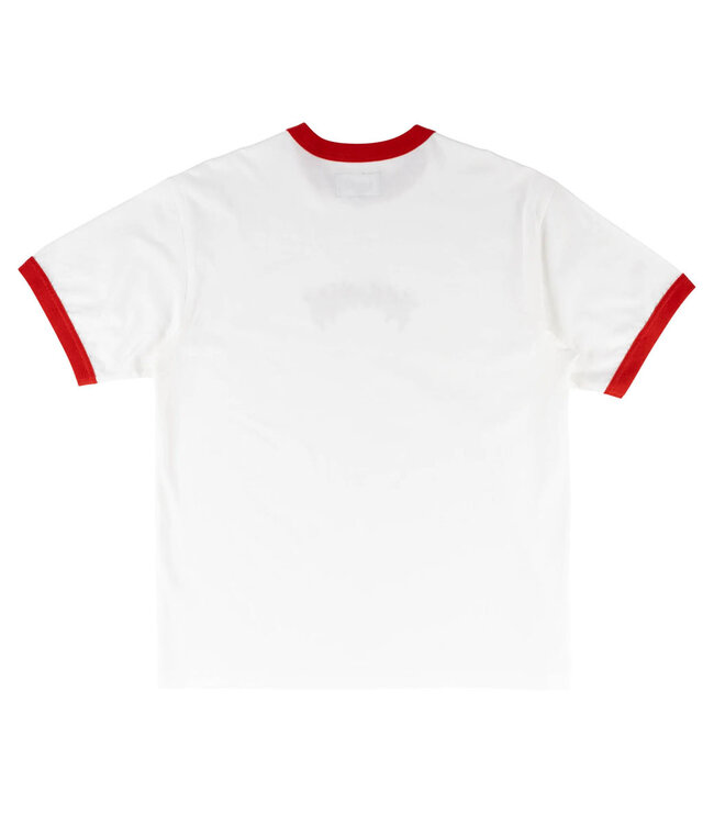 WELCOME Barb S/S Ringer Tee - White/Red