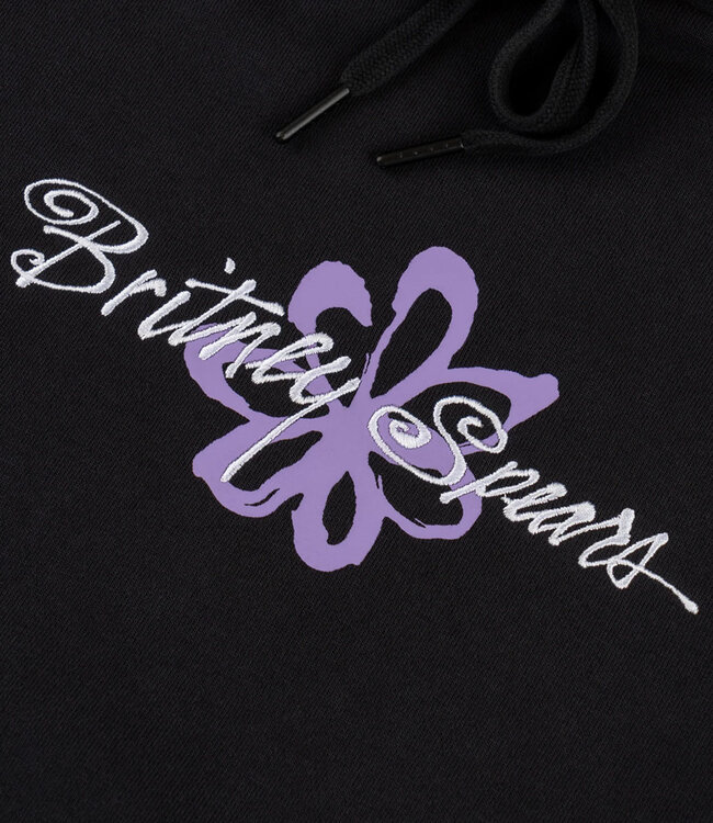 WELCOME Flower Pigment-Dyed Hoodie - Black