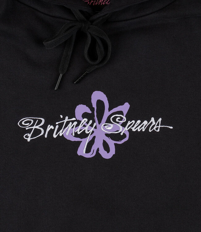 WELCOME Flower Pigment-Dyed Hoodie - Black