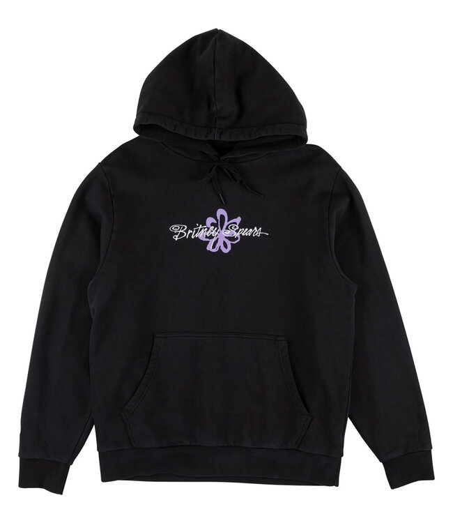 WELCOME Flower Pigment-Dyed Hoodie - Black
