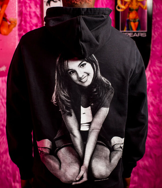 WELCOME Flower Pigment-Dyed Hoodie - Black