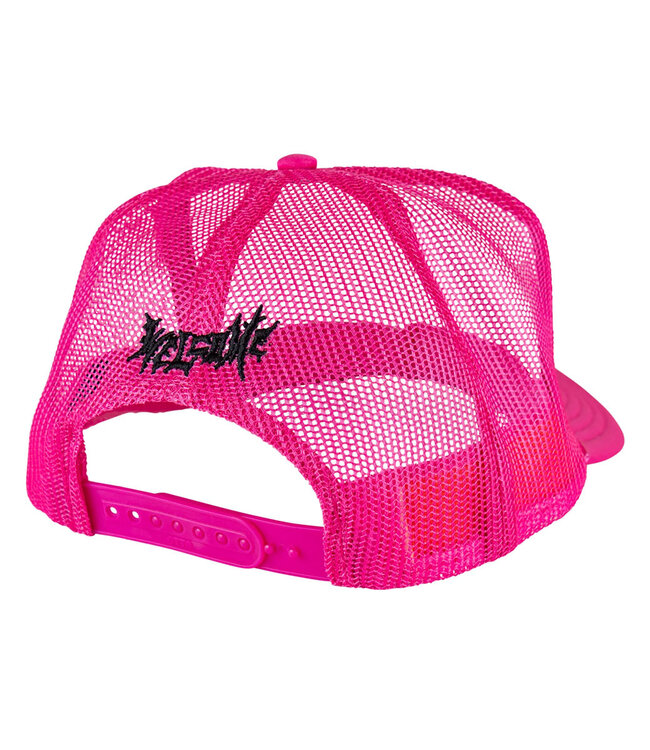 WELCOME Innocent Puff-Print Trucker Hat - Pink