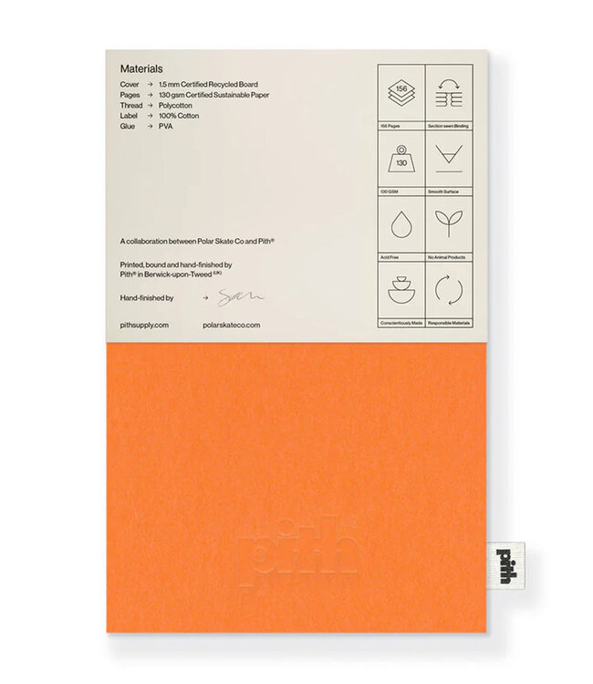 POLAR PITH® | YUZU | Polar Deck Book - Orange