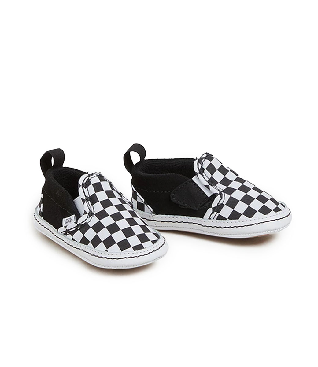 VANS In Slip-On V Crib Toddler - Checker True White/Black