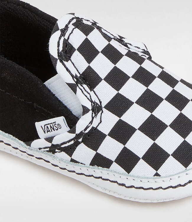 VANS In Slip-On V Crib Toddler - Checker True White/Black