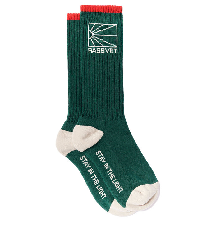 RASSVET Logo Socks Knit - Green