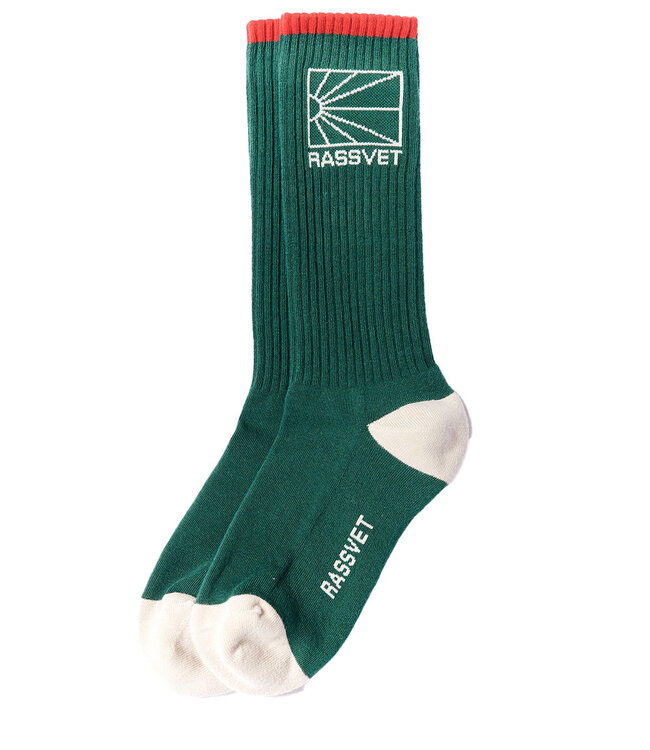 RASSVET Logo Socks Knit - Green