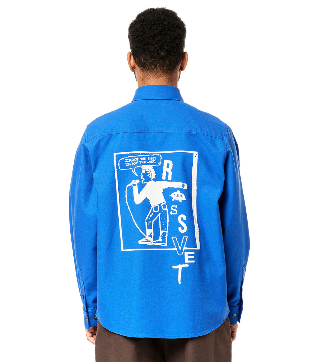 RASSVET Statement Work Shirt Woven - Blue