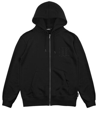 WASTED PARIS Kingdom Curve Zip Hoodie - Black