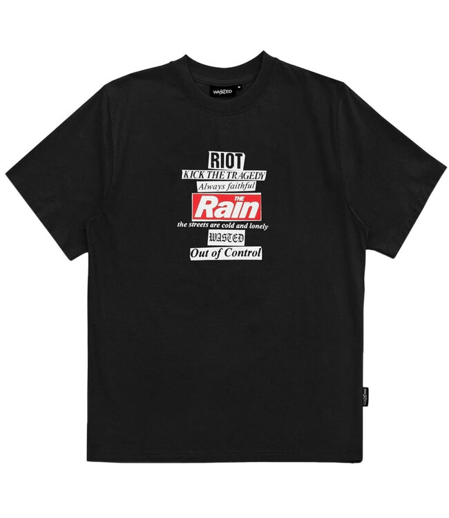 WASTED PARIS Rain T-Shirt - Black