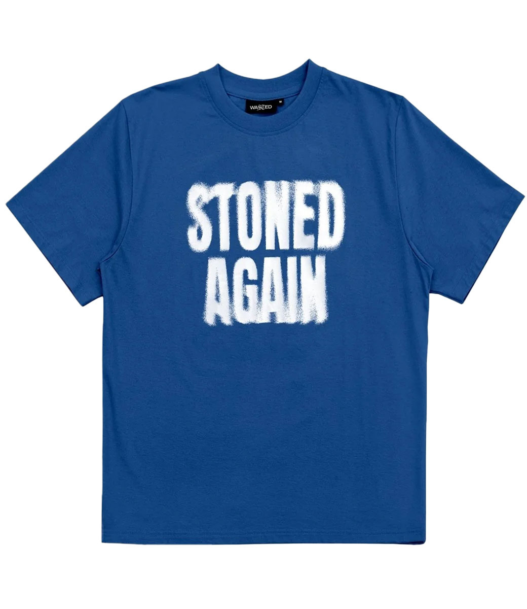 WASTED PARIS Stoned Again T-Shirt - Arena Blue