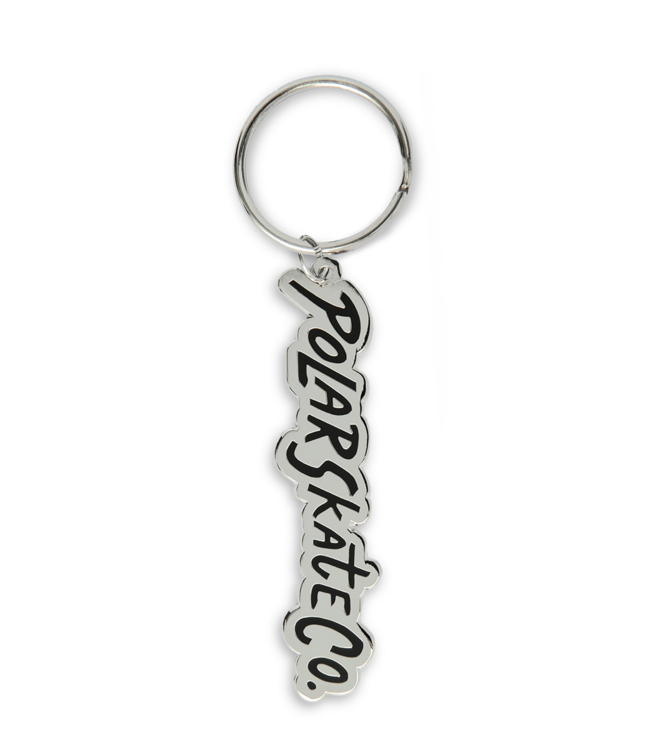 POLAR Key Chain Surf Logo - Silver/Black