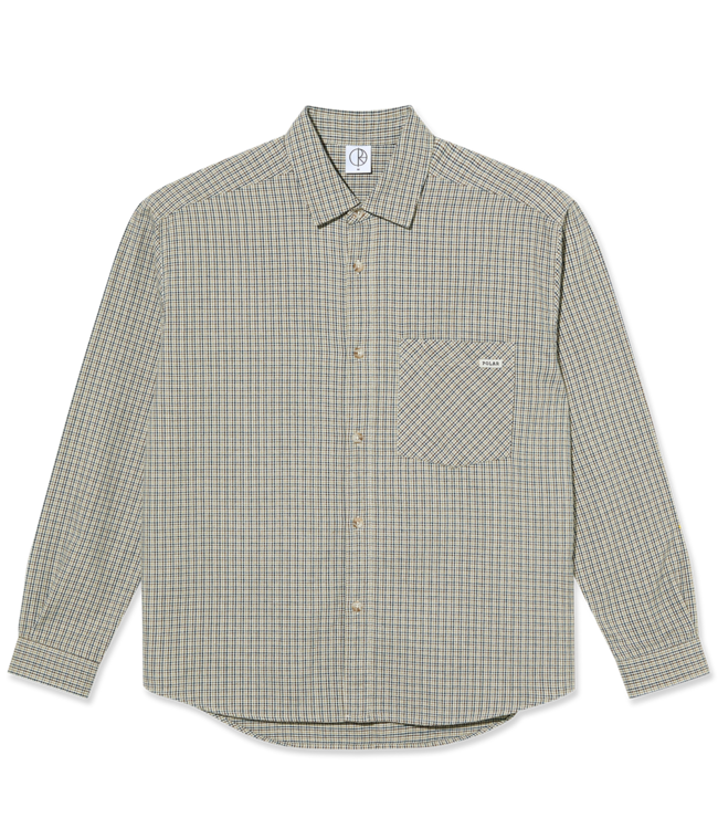 POLAR Mitchell Ls Shirt - Creme Check