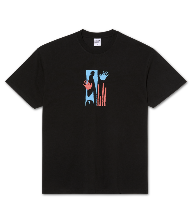 POLAR Sitting Hands Tee Black Skateshop.be