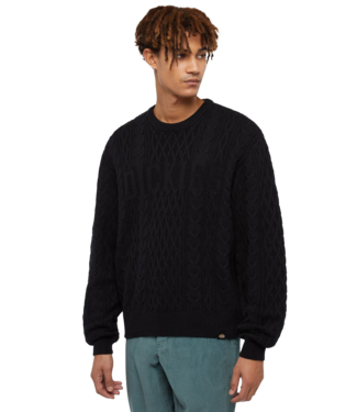DICKIES Script Cable Sweater - Black DICKIES Script Cable Sweater - Black