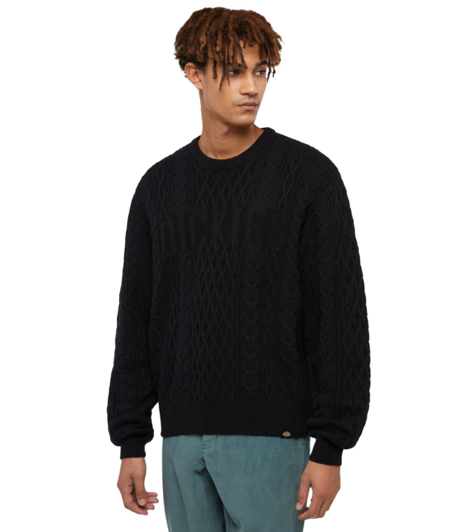 DICKIES Script Cable Sweater - Black