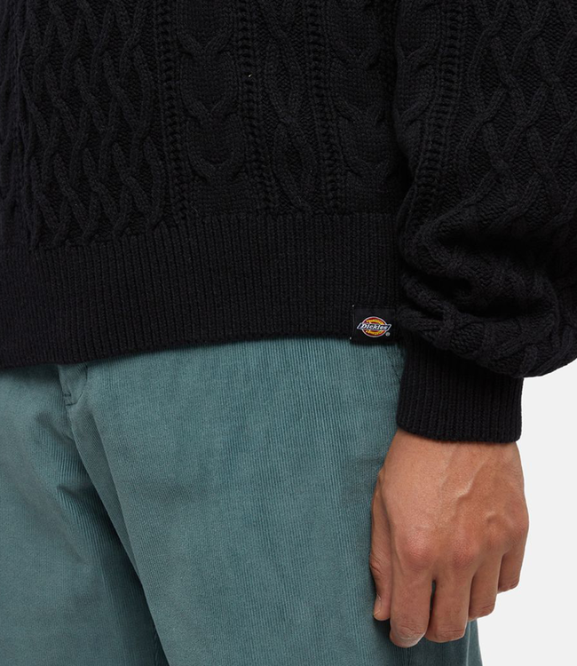 DICKIES Script Cable Sweater - Black