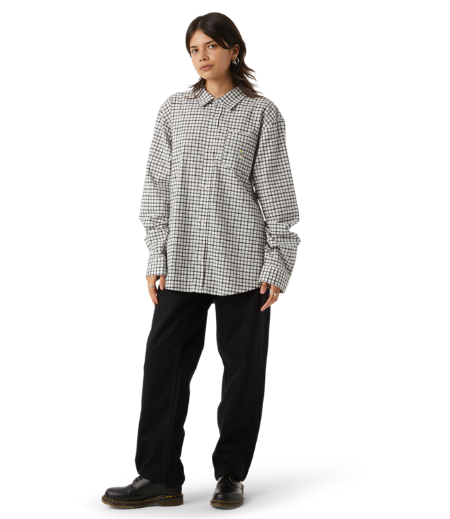 HUF Echo Oxford Plaid Shirt - White