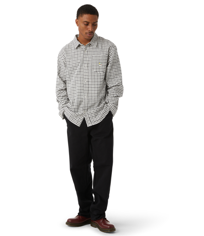 HUF Echo Oxford Plaid Shirt - White