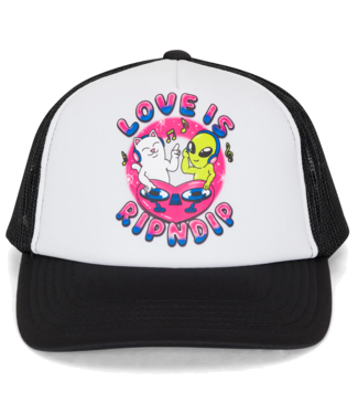 RIPNDIP Love Is Ripndip Trucker Hat - White/Black