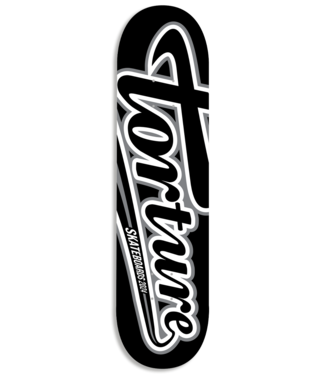 TORTURE SKATEBOARDS Baseball Deck - Black