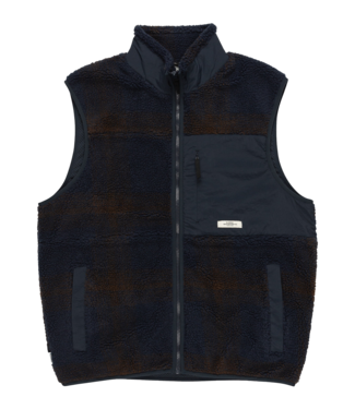 ELEMENT Lake Vest Sherpa - Eclipse Navy/Java Plaid