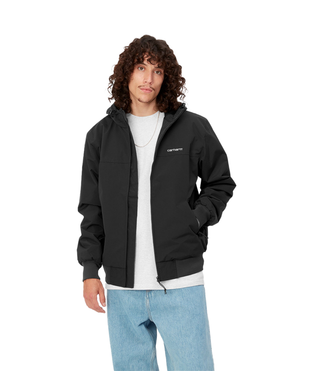 CARHARTT WIP Hooded Sail Jacket - Black/White