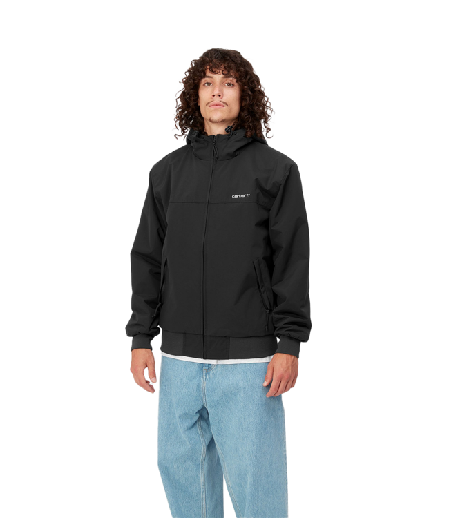 CARHARTT WIP Hooded Sail Jacket - Black/White