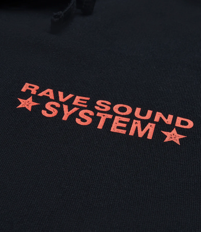 RAVE Rss Zip Hoodie - Black