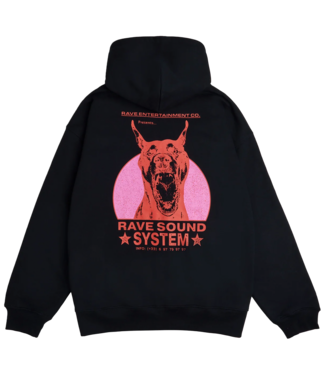 RAVE Rss Zip Hoodie - Black
