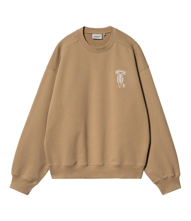 CARHARTT WIP Cross Screw Sweater - Peanut/White