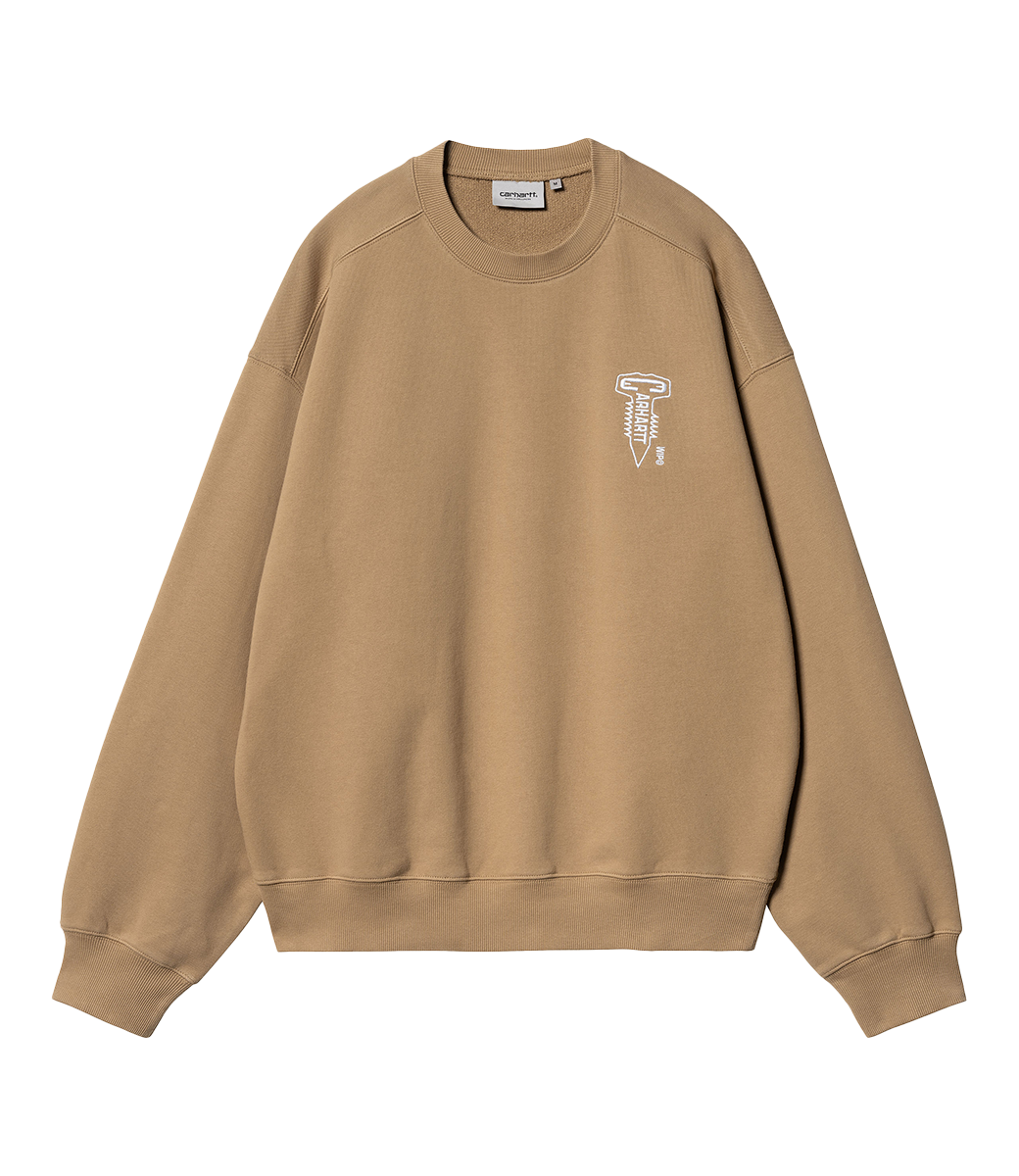 CARHARTT WIP Cross Screw Sweater - Peanut/White