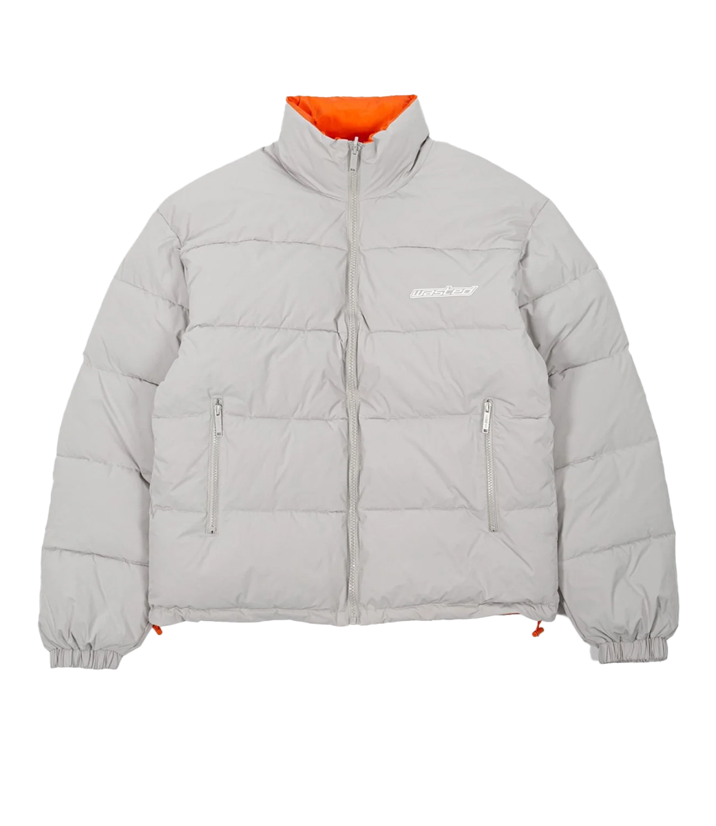 WASTED PARIS Pulse Puffer Jacket - Silver