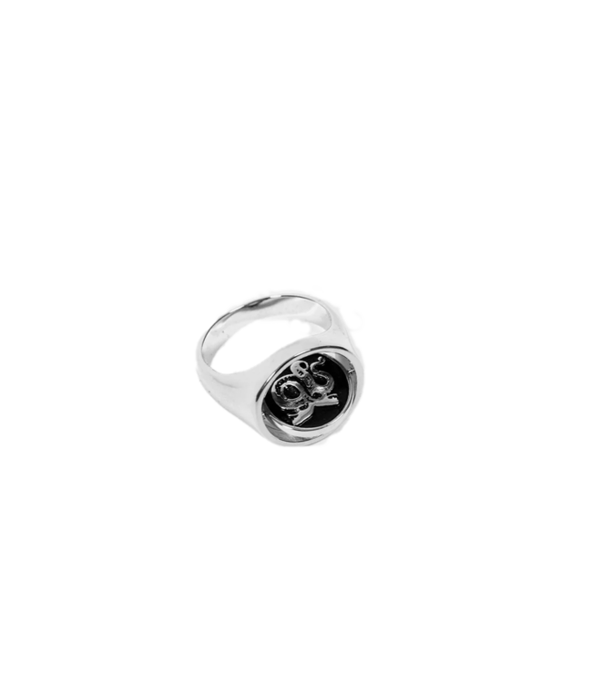 WASTED PARIS Lethal Flip Ring - Silver/Black