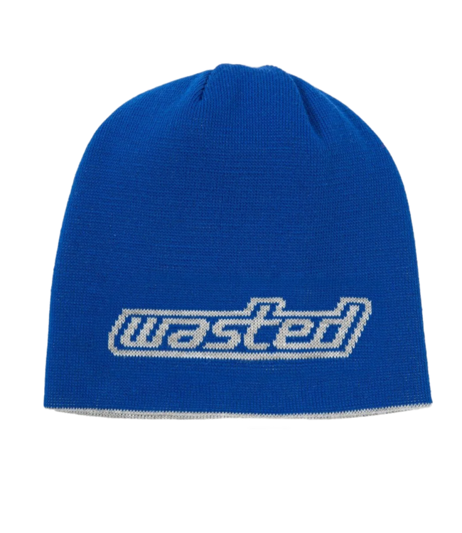WASTED PARIS Pulse Reverse Brow Beanie - Arena Blue/Grey