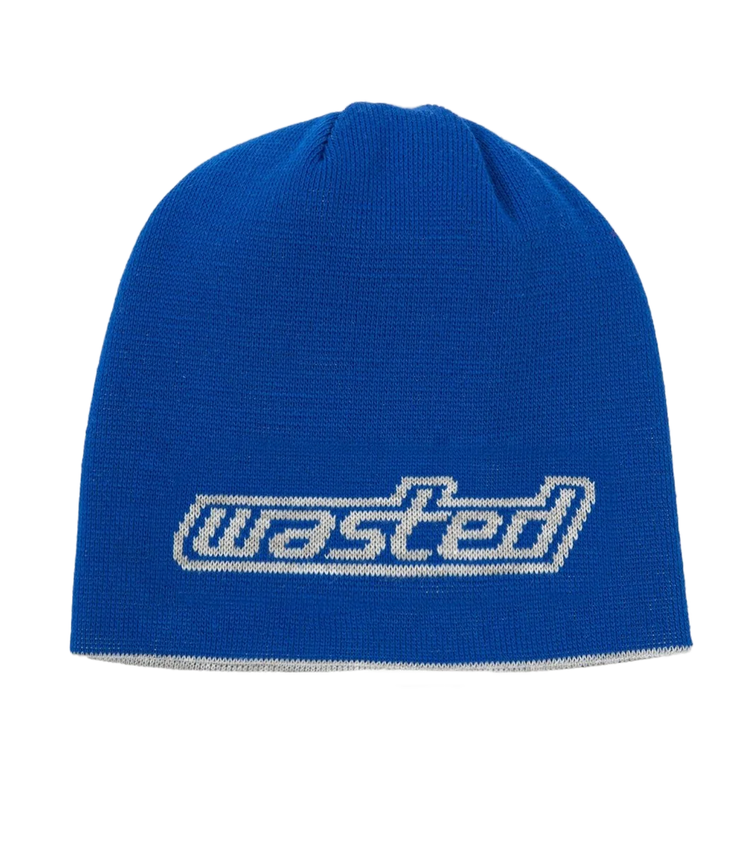 WASTED PARIS Pulse Reverse Brow Beanie - Arena Blue/Grey