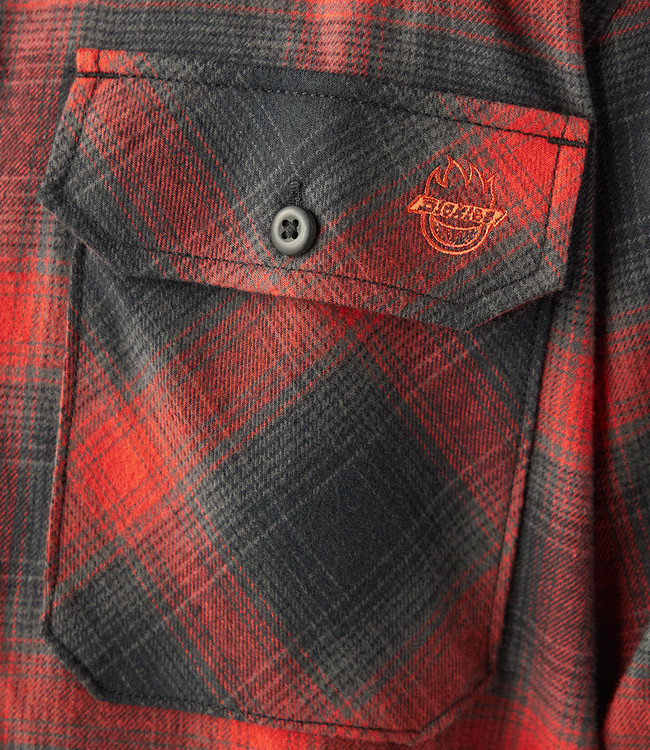 DICKIES Dickies X Spitfire Flannel Ls Shirt - Red Ochre