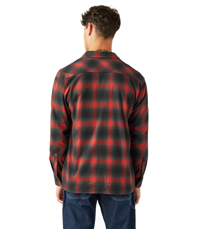 DICKIES Dickies X Spitfire Flannel Ls Shirt - Red Ochre