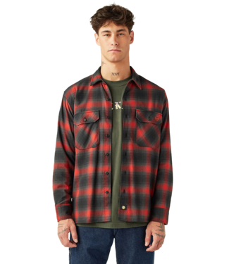 DICKIES Dickies X Spitfire Flannel Ls Shirt - Red Ochre