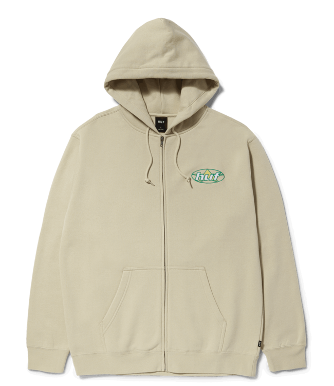 HUF Andromeda Zip-Hoodie - Stone