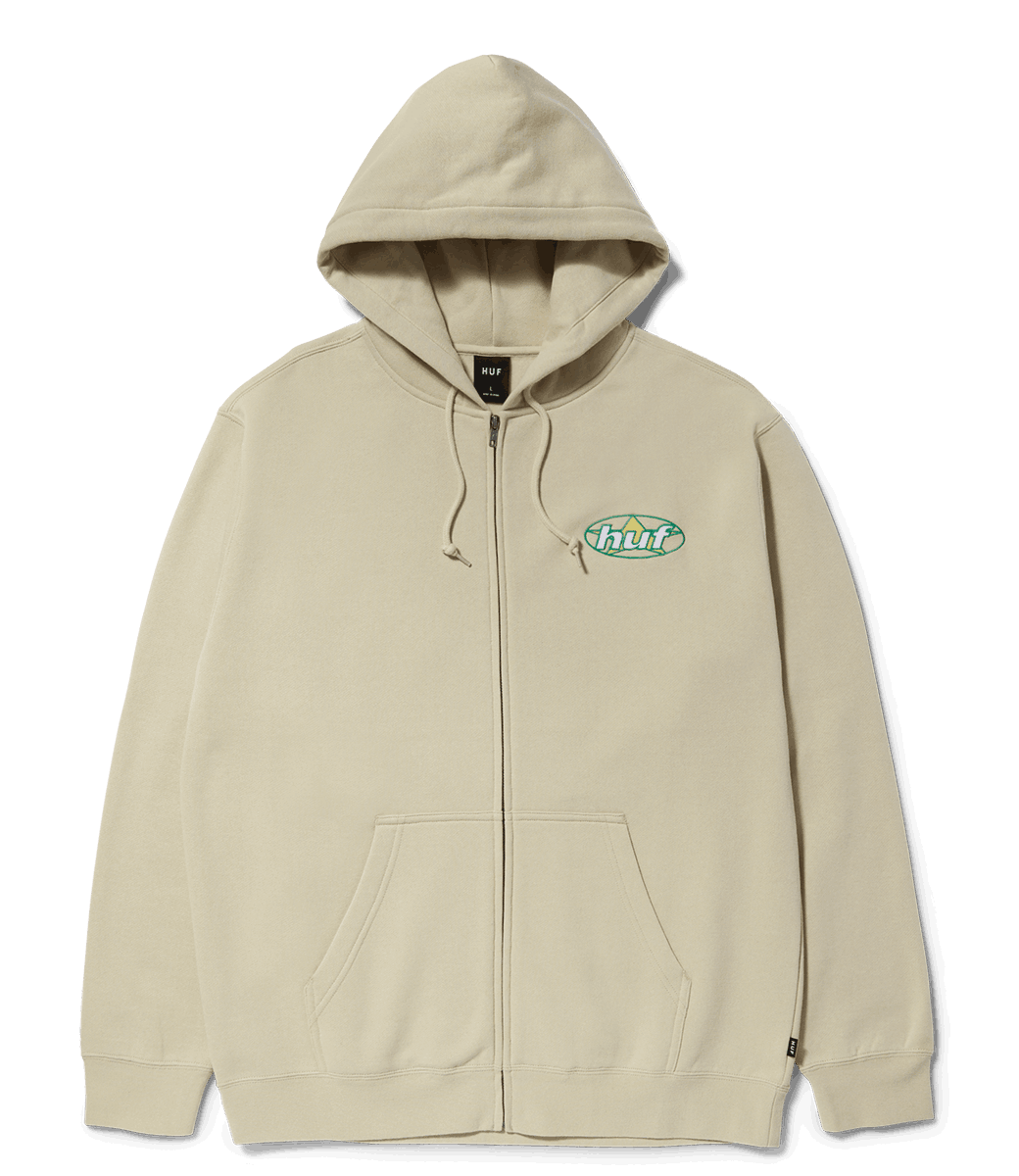 HUF Andromeda Zip-Hoodie - Stone
