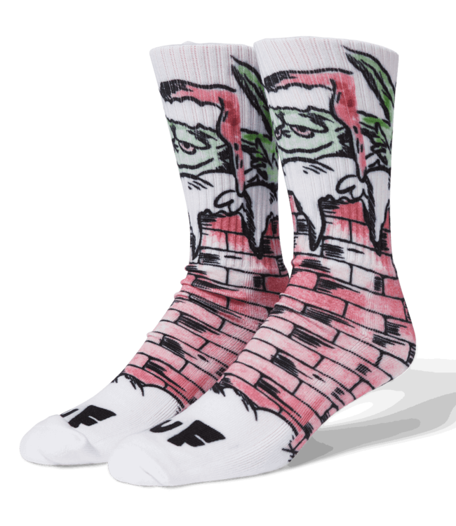 HUF Chimney Buddy Digital Sock - White
