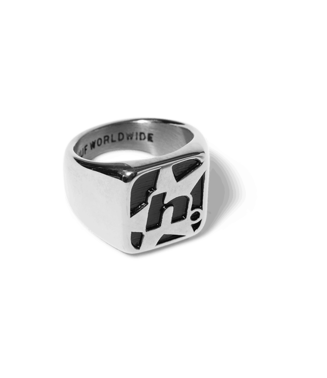 HUF H Star Ring - Silver