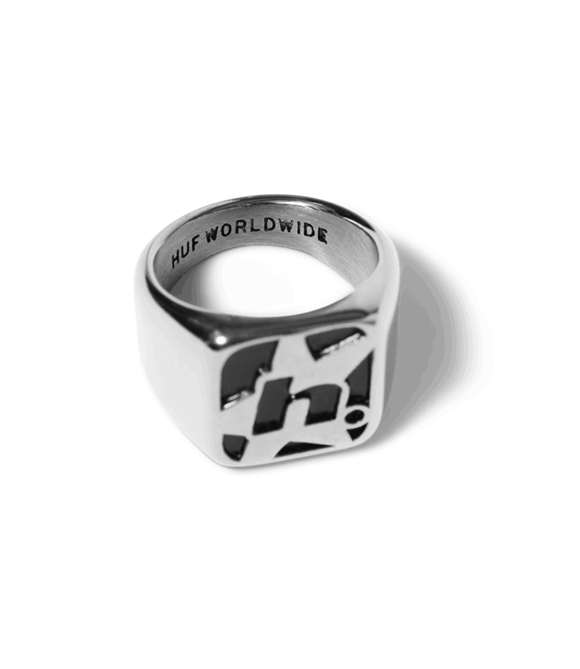 HUF H Star Ring - Silver