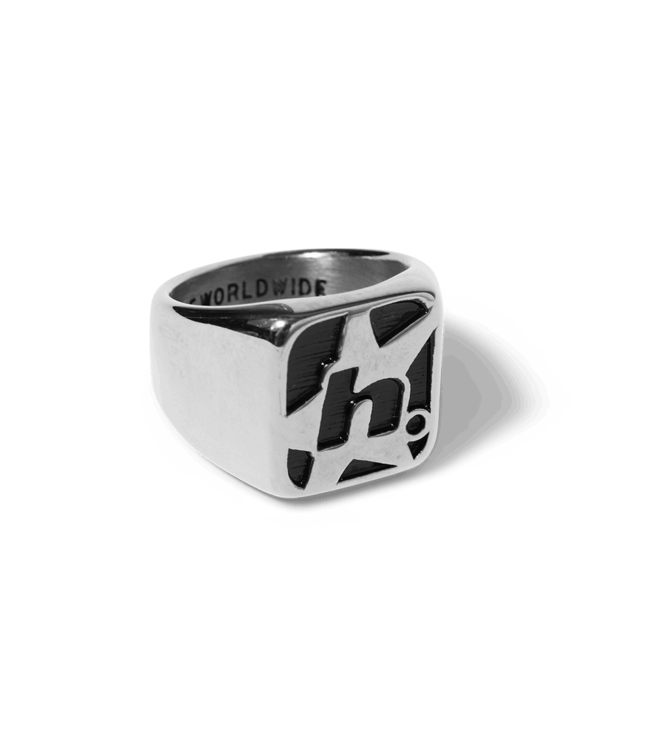 HUF H Star Ring - Silver