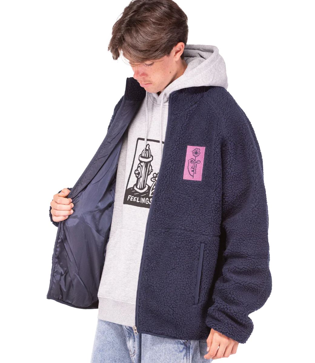 FEELINGS Vista Sherpa Fleece - Navy
