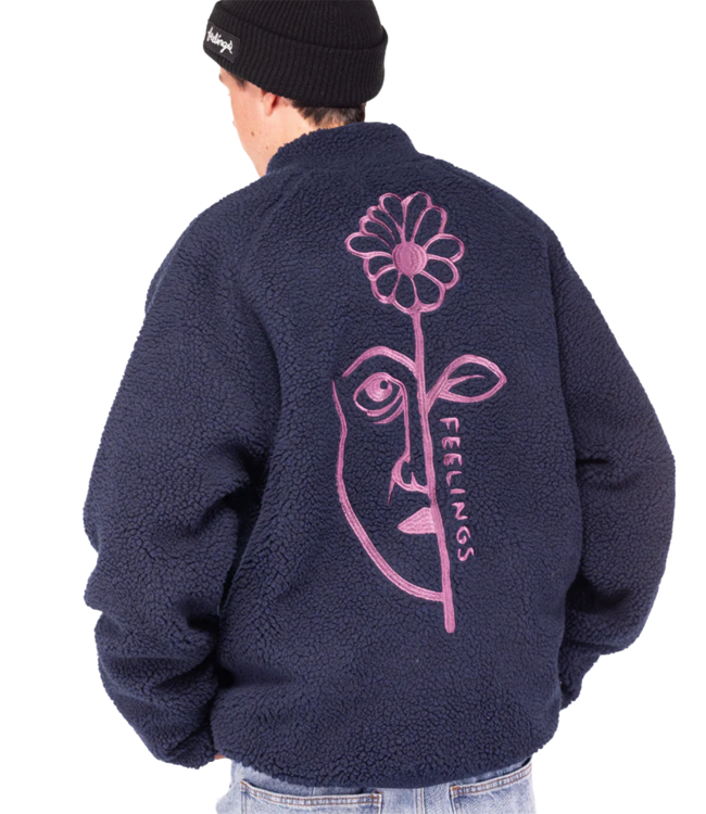 FEELINGS Vista Sherpa Fleece - Navy