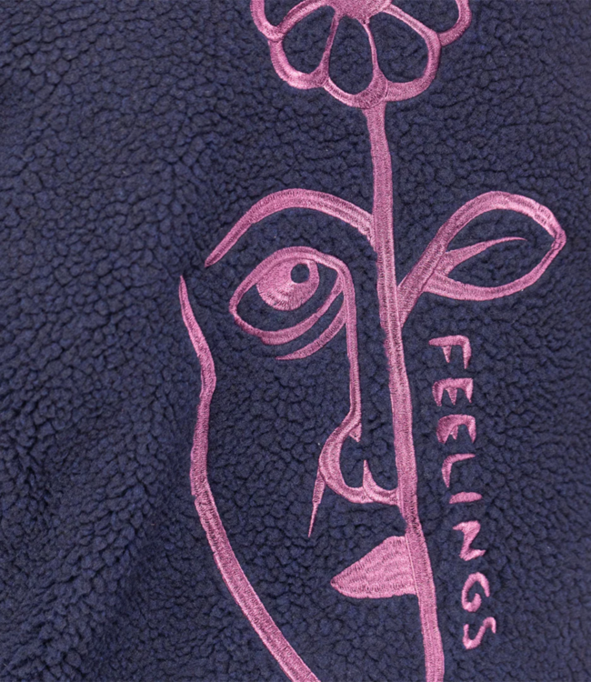 FEELINGS Vista Sherpa Fleece - Navy