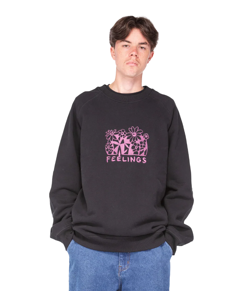 FEELINGS Brea Crew - Black